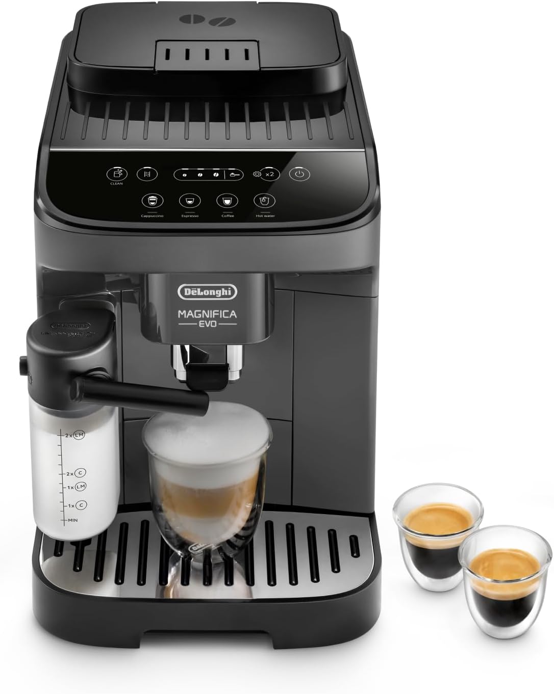 De'Longhi Magnifica Evo Machine a Café Grain ECAM292.81.B, Machine Expresso et Cappucino, 1.8L, 1450W, Noir [Exclusif Amazon]