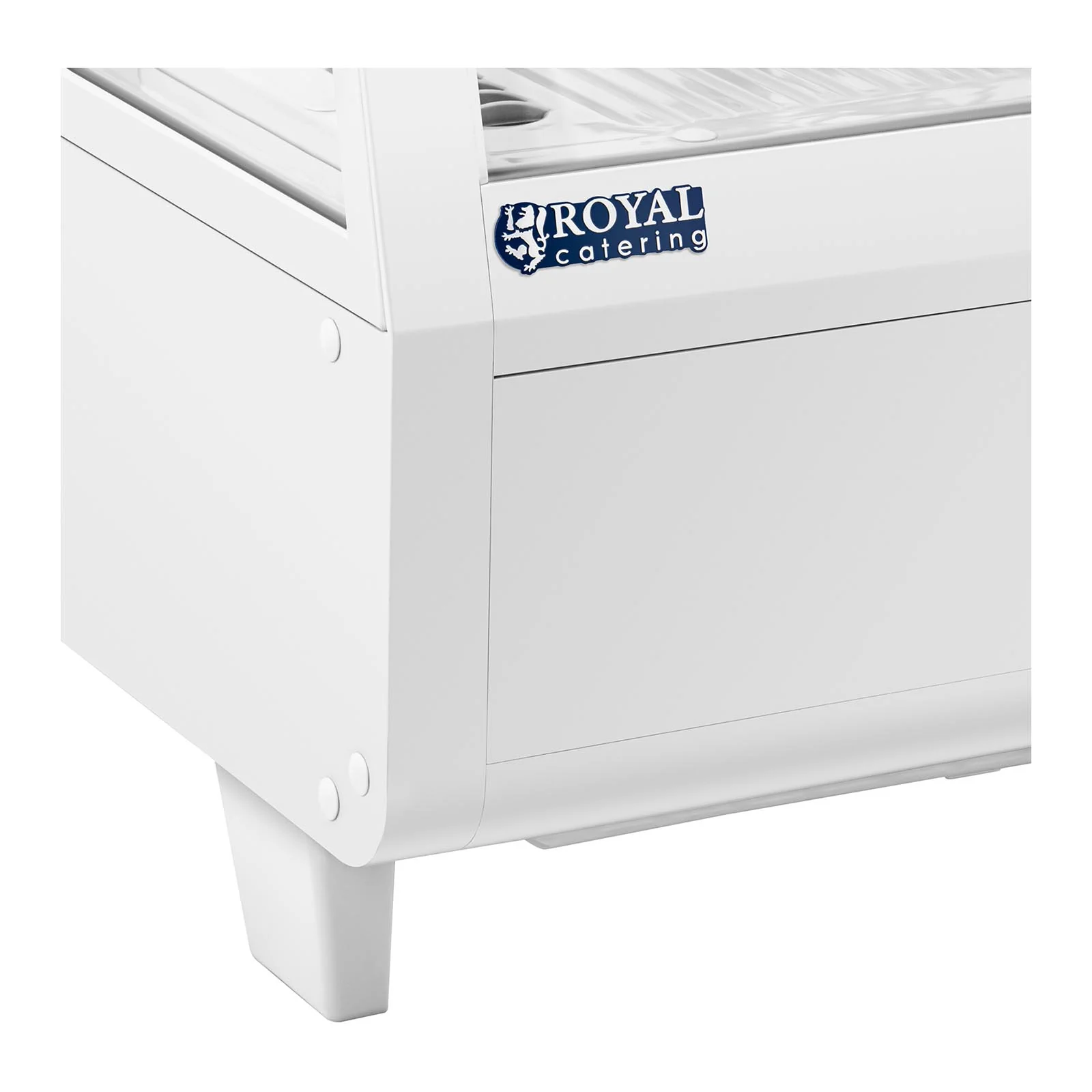 Vitrine réfrigérée 100 litres 3 niveaux plastique verre trempé blanc 14_0005387