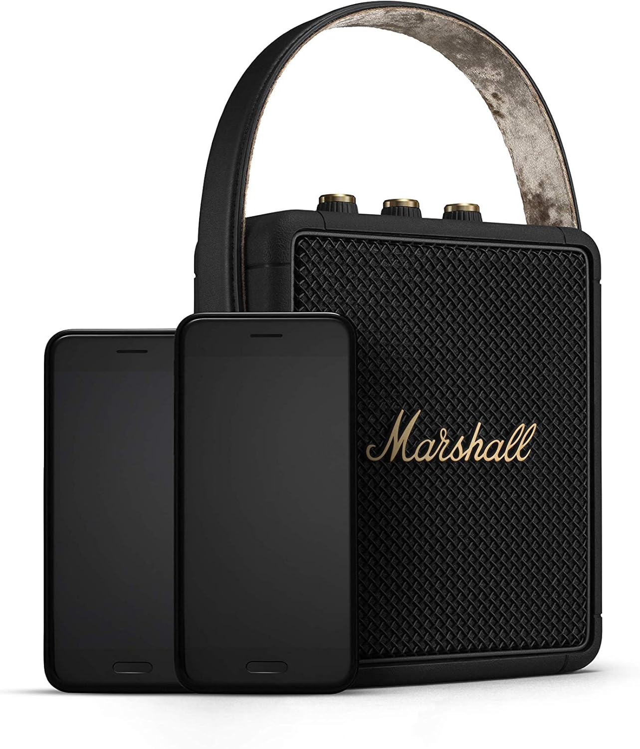 Marshall Stockwell II Enceinte Bluetooth Portatif - Noir et Laiton[Exclusif Amazon]