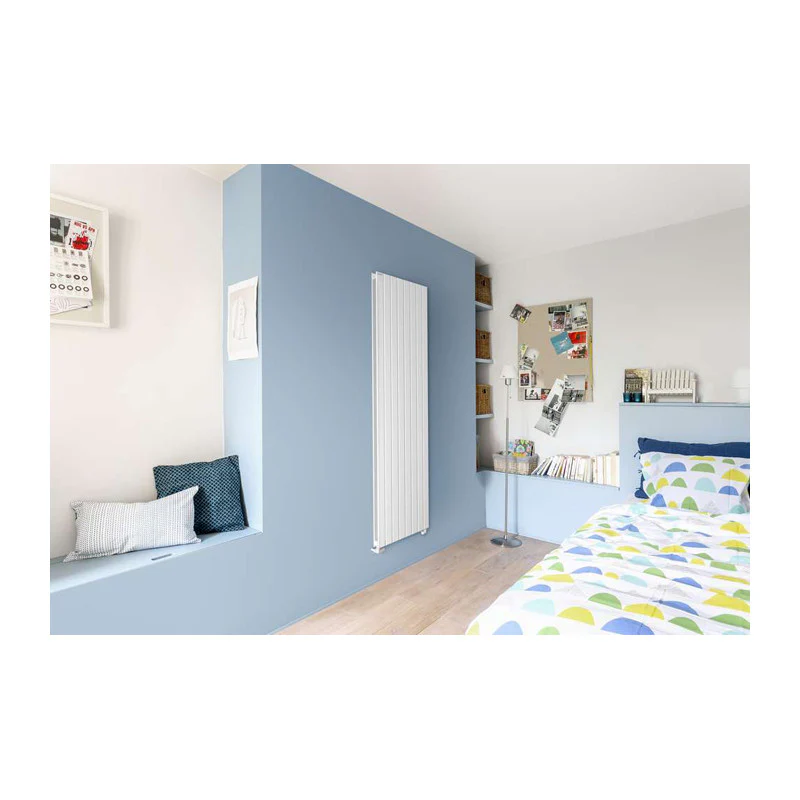 Radiateur à Eau Chaude Fassane Prem S Vertical Double Blanc 1800w Acova Shxd 200 059 Acova