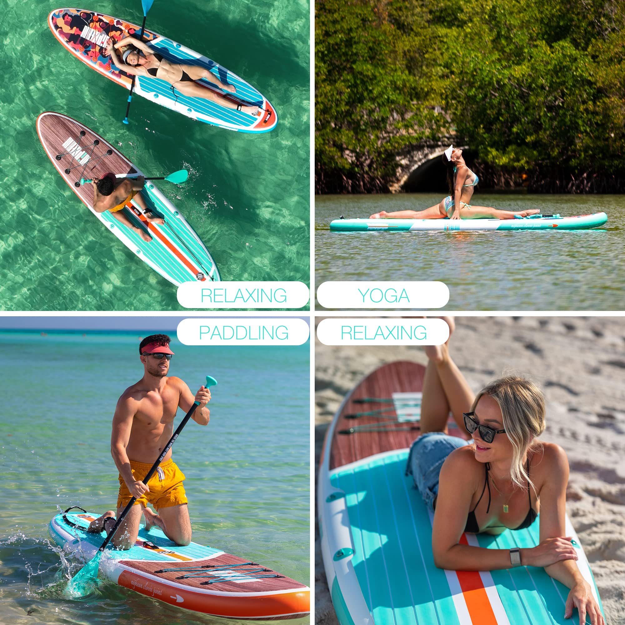 Niphean Inflatable Stand Up Paddle Board with SUP Accessories