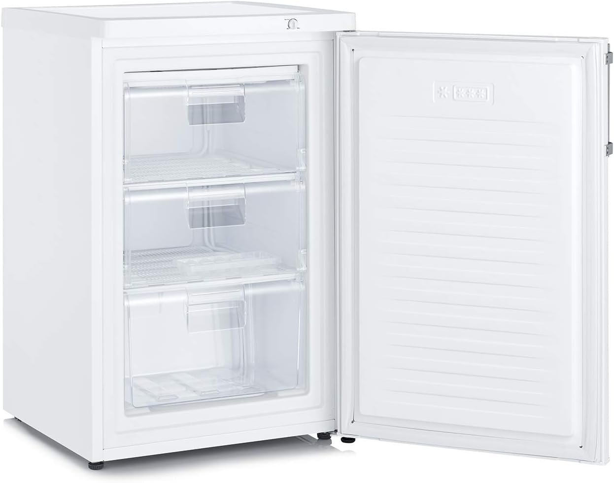 SEVERIN Combiné Table Top, Mini Bar, Mini réfrigérateur Pose libre, Réfrigérateur bar de largeur 56 cm, Volume : 120 Litres, Classe D, 110 kWh/an, 39 dB, Blanc, TKS 8846