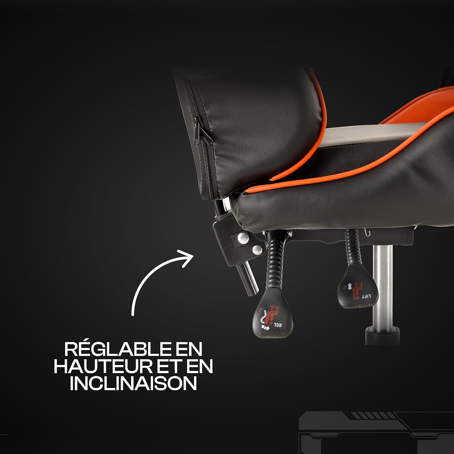 Baroni Home Chaise de Gaming, Chase de Jeux Ergonomique Chaise de Bureau avec Confortable Dossier réglable, Appui-tête et Soutien Lombaire, Blanc