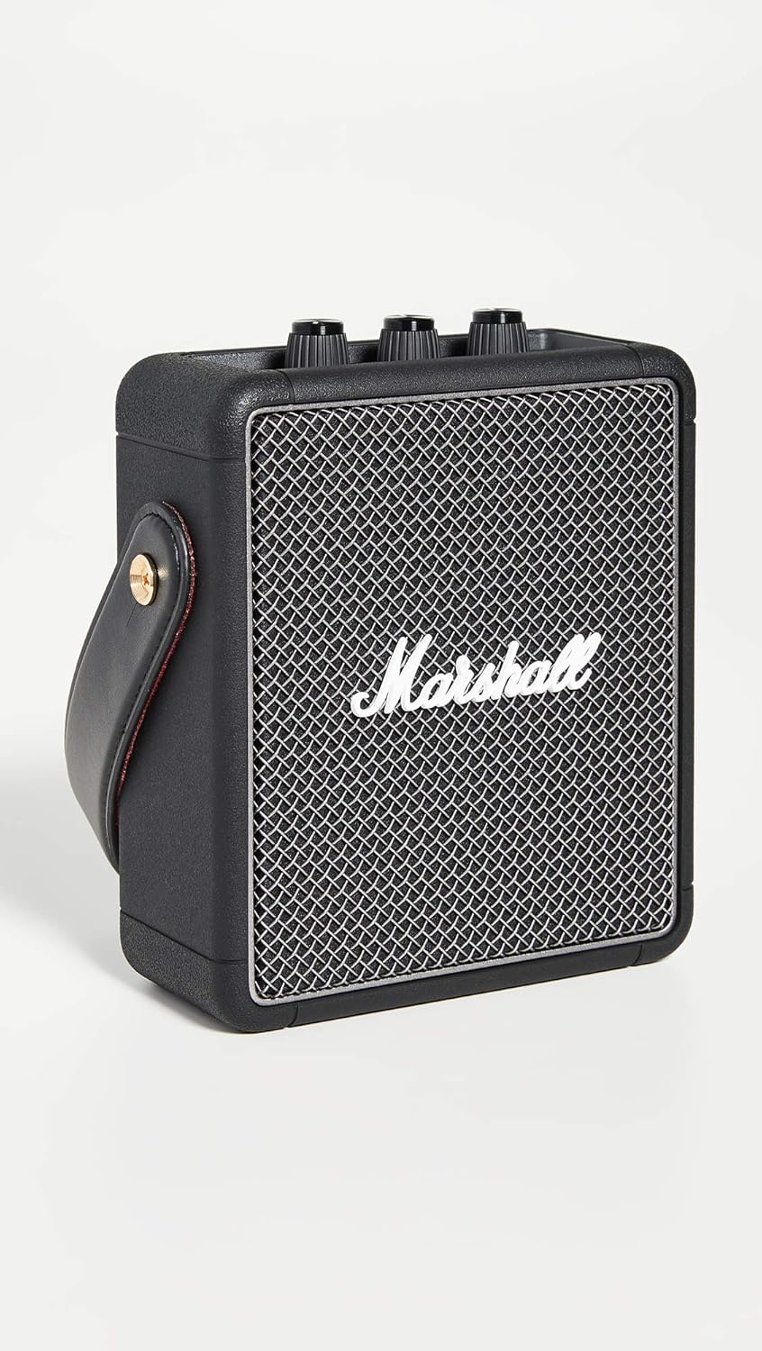 Marshall Stockwell II Enceinte Bluetooth Portatif - Noir et Laiton[Exclusif Amazon]