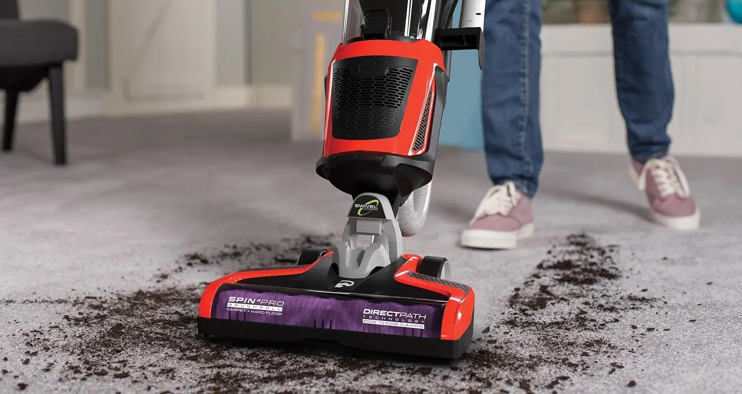 Dirt Devil Razor Pet Vacuum Cleaner with Swivel Steering, 120 Volts, UD70355B, Red