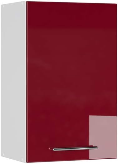 Vicco Meuble pour Four Fame-Line, Blanc Haute Brillance/Blanc, 60 cm avec étagères Ouvertes