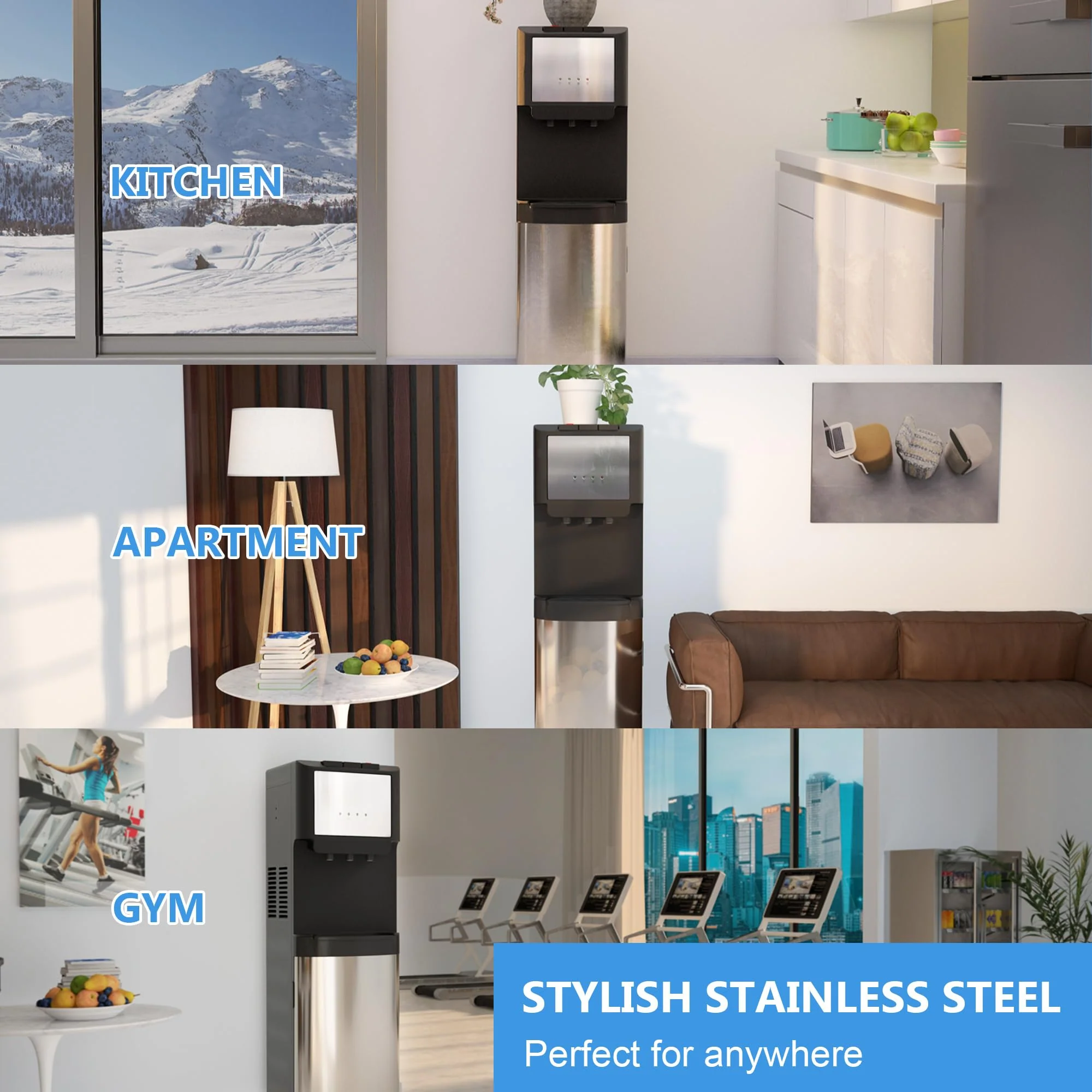 Bottom Loading Water Cooler Dispenser for 5 Gallon Bottles