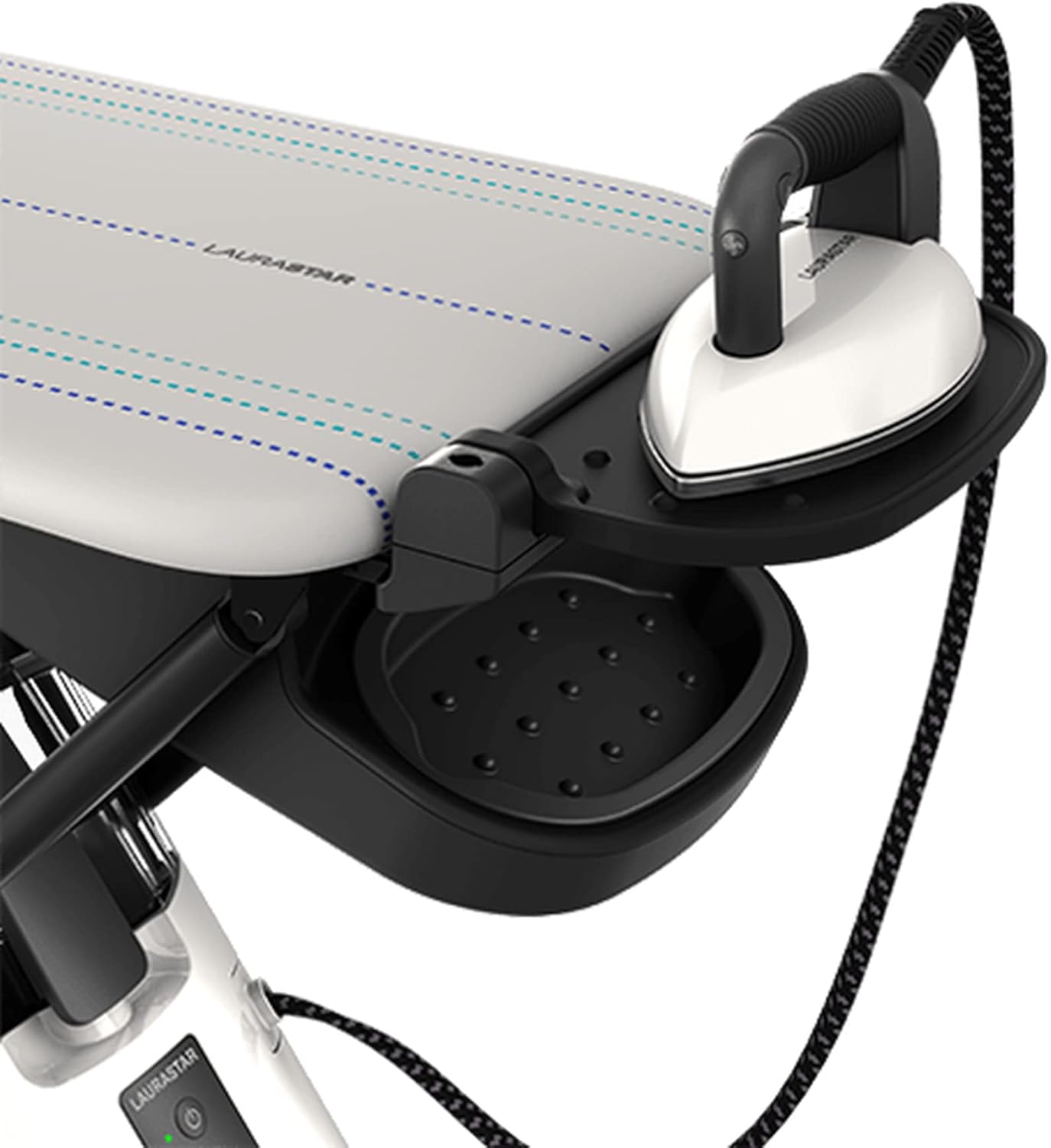 Laurastar Smart I Système de Repassage Avec Fer Professionnel Générateur Vapeur et Table Active Température Unique, Roulettes, Réservoir Amovible