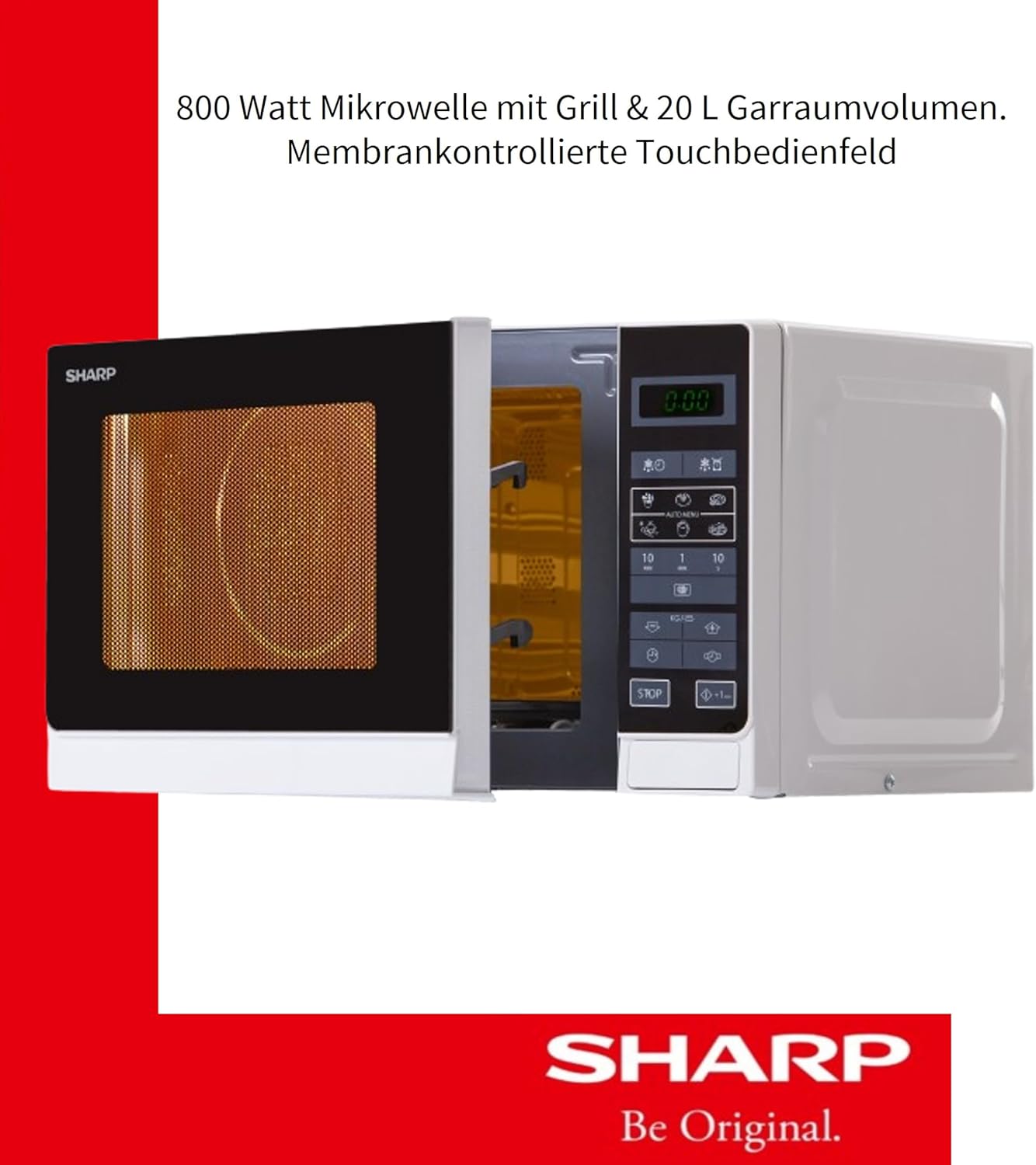 Sharp R-242WW Micro-ondes Solo 20 litres - Blanc