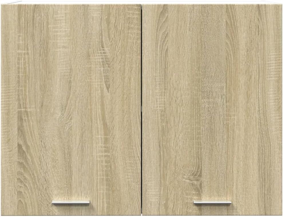 vidaXL Armoire à Micro-Ondes Placard Armoire de Rangement Meubles de Cuisine avec 4 Etagères Intérieur Maison Gris Béton 60x57x207 cm Aggloméré