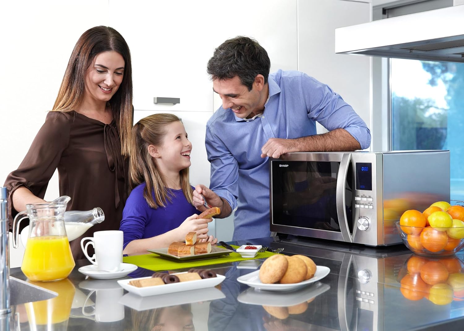 Sharp Home Appliances R-982STWE Comptoir Micro-onde combiné 42 L 1000 W Acier inoxydable