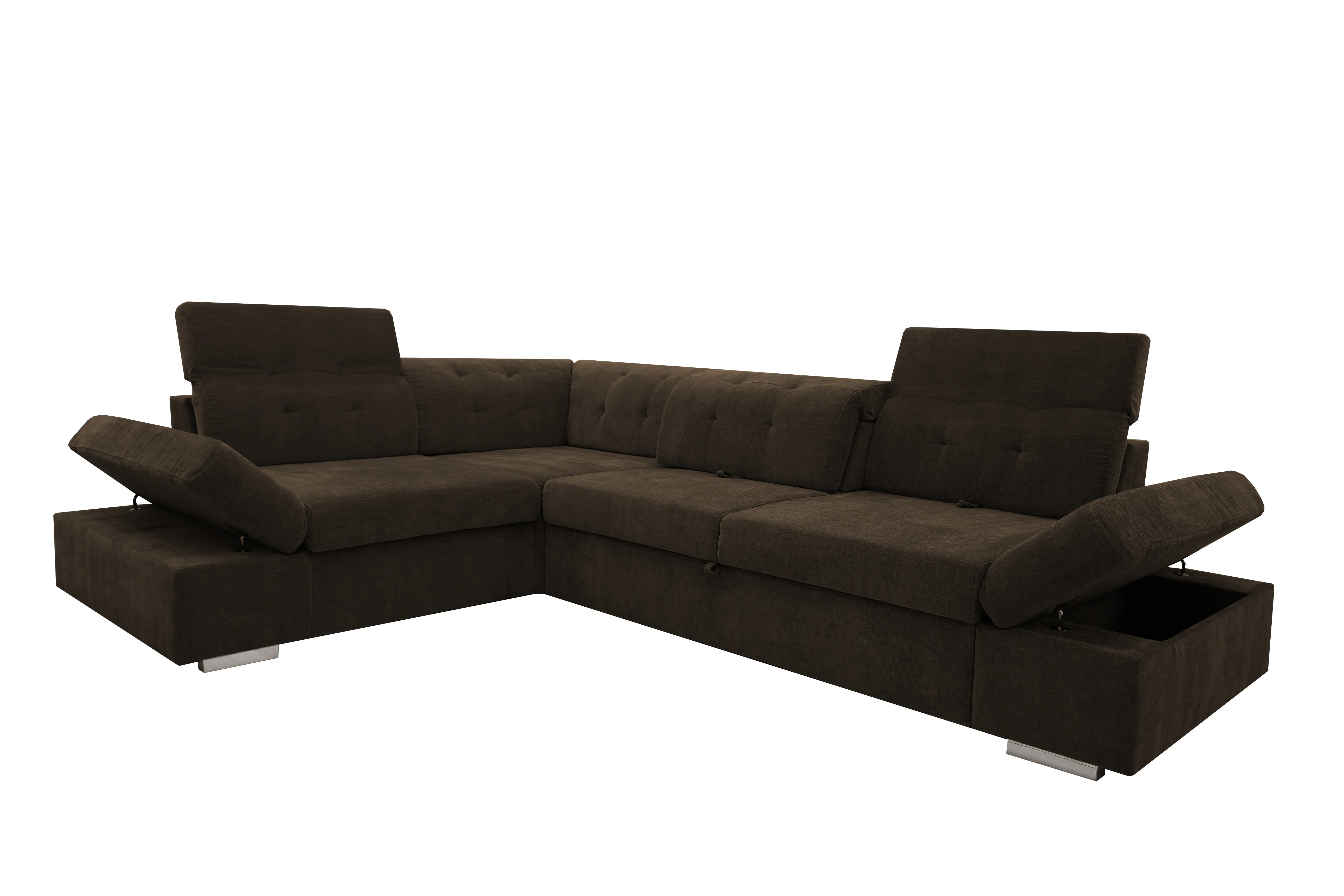 CANAPE MATTHEW ACV REV PANO-TISSU CHOCOLAT-A89329