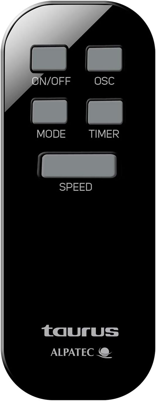 Taurus VB02 - Ventilateur brumisateur 90W, climatiseur, 3 vitesses et 3 modes, 90 W, 70° dʼoscillation, minuterie 12 h