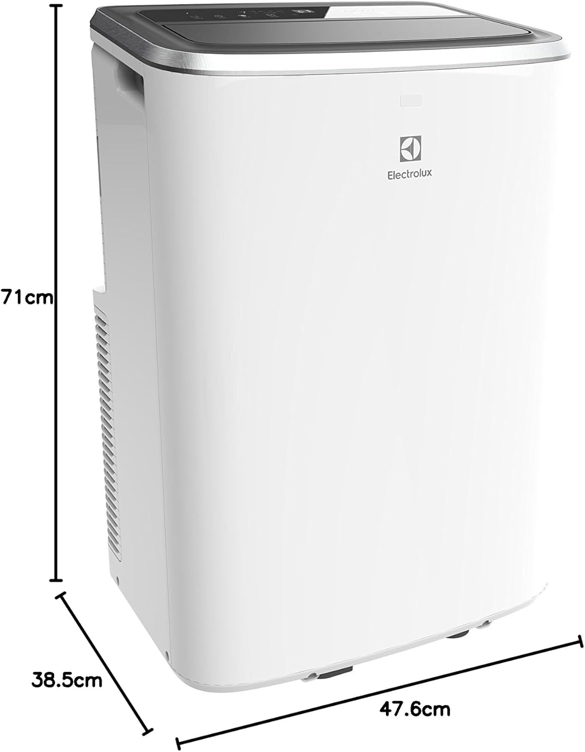 Electrolux Comfort 600 transportable AC BTU 9000, EXP26U338CW, Climatiseur Portable, 2,6 KW, Mode Silencieux, Fonction 3-en-1, WiFi, Affichage LED, Télécommande Intuitive, Blanc