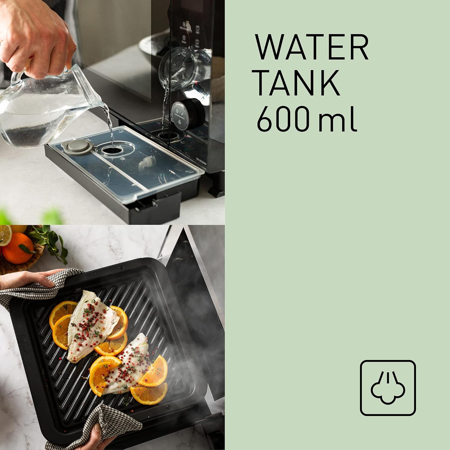 Panasonic NN-DS59NMETG Four à micro-Ondes Combiné 4-en-1 avec Gril, 27 Litres, 1000W, Cuisson à Deux niveaux, Capteur Genius, 32 Programmes Automatiques, Plateau Gril, Nettoyage Facile, Noir