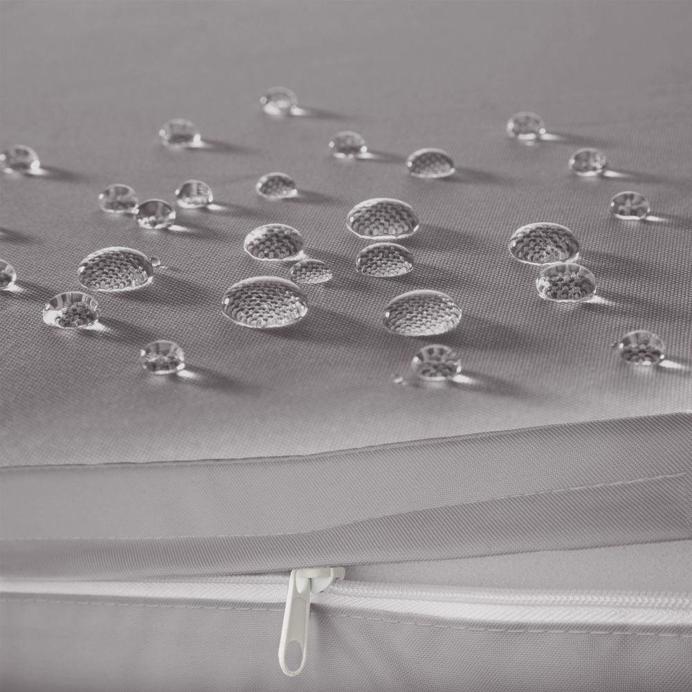 Bain de soleil transat meuble jardin rond modulable gris 2208062