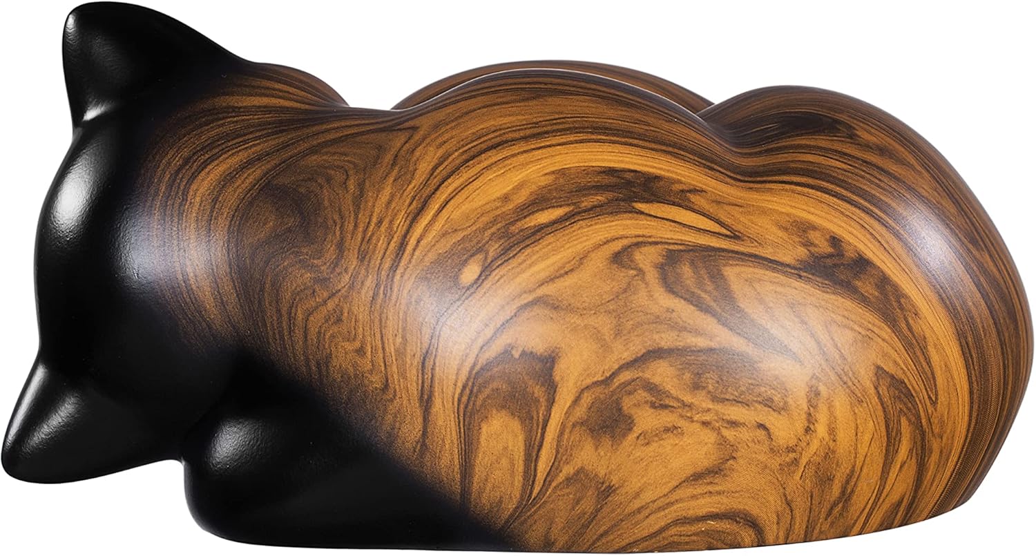 Kriss Art Urne pour animal de compagnie, urne de crémation en résine pour chat, urne pour cendres, urne pour petit animal