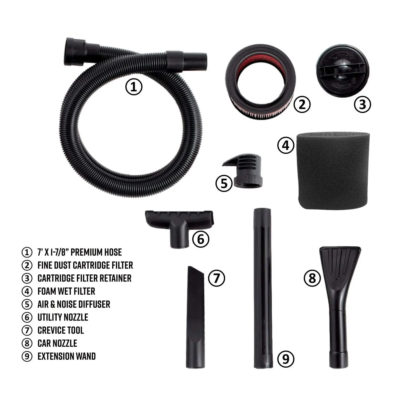 Vacmaster Professional 9-Gallon 4.5 Peak HP† Wet/Dry Vacuum