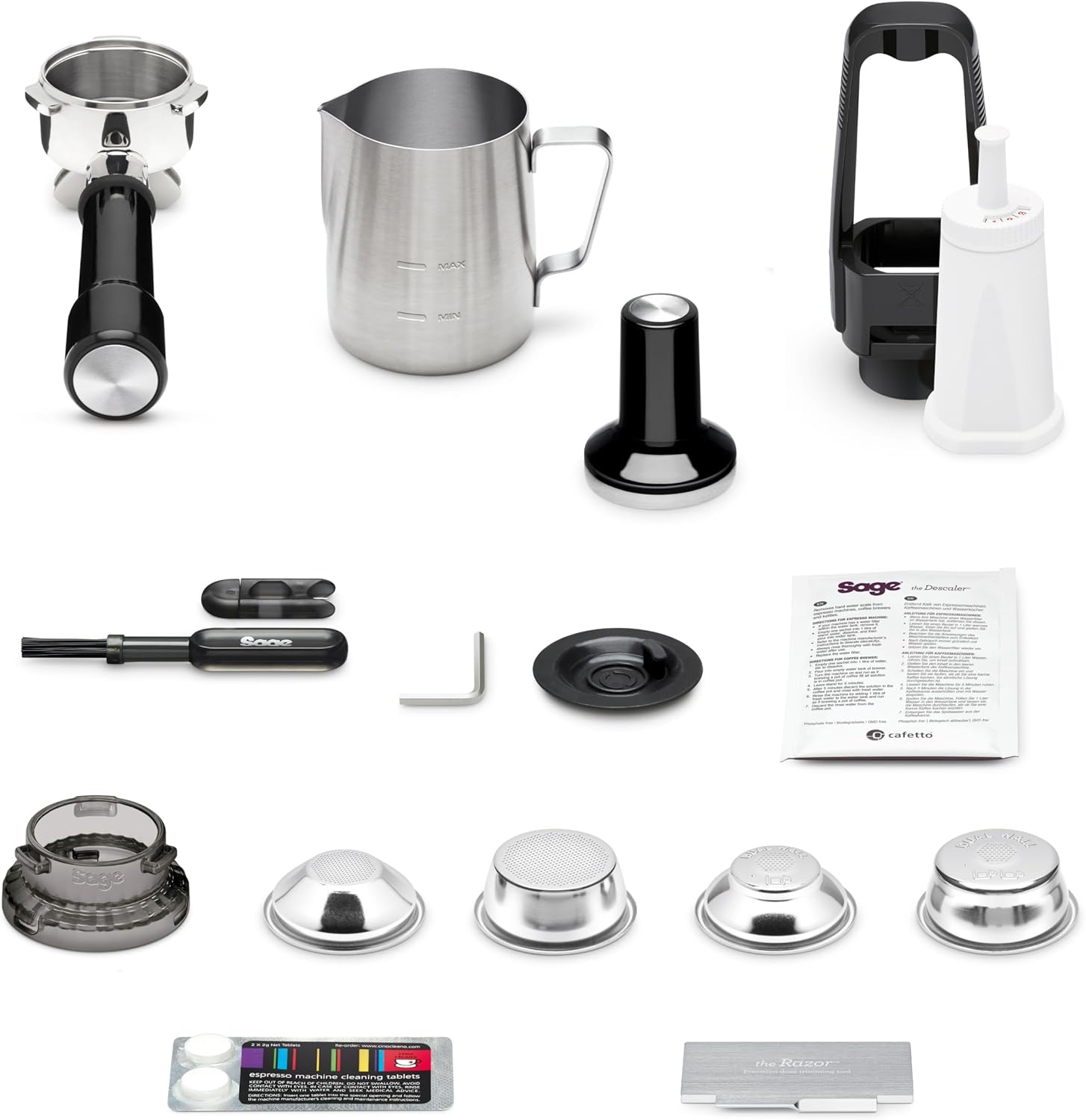 Sage - The Barista Pro - Machine à Café à Grain avec Mousseur à Lait Manuel - Truffe Noire