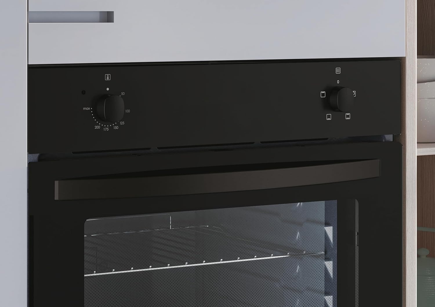 CANDY Four encastrable émail lisse FIDC N100, 70 litres, 3 modes de cuisson