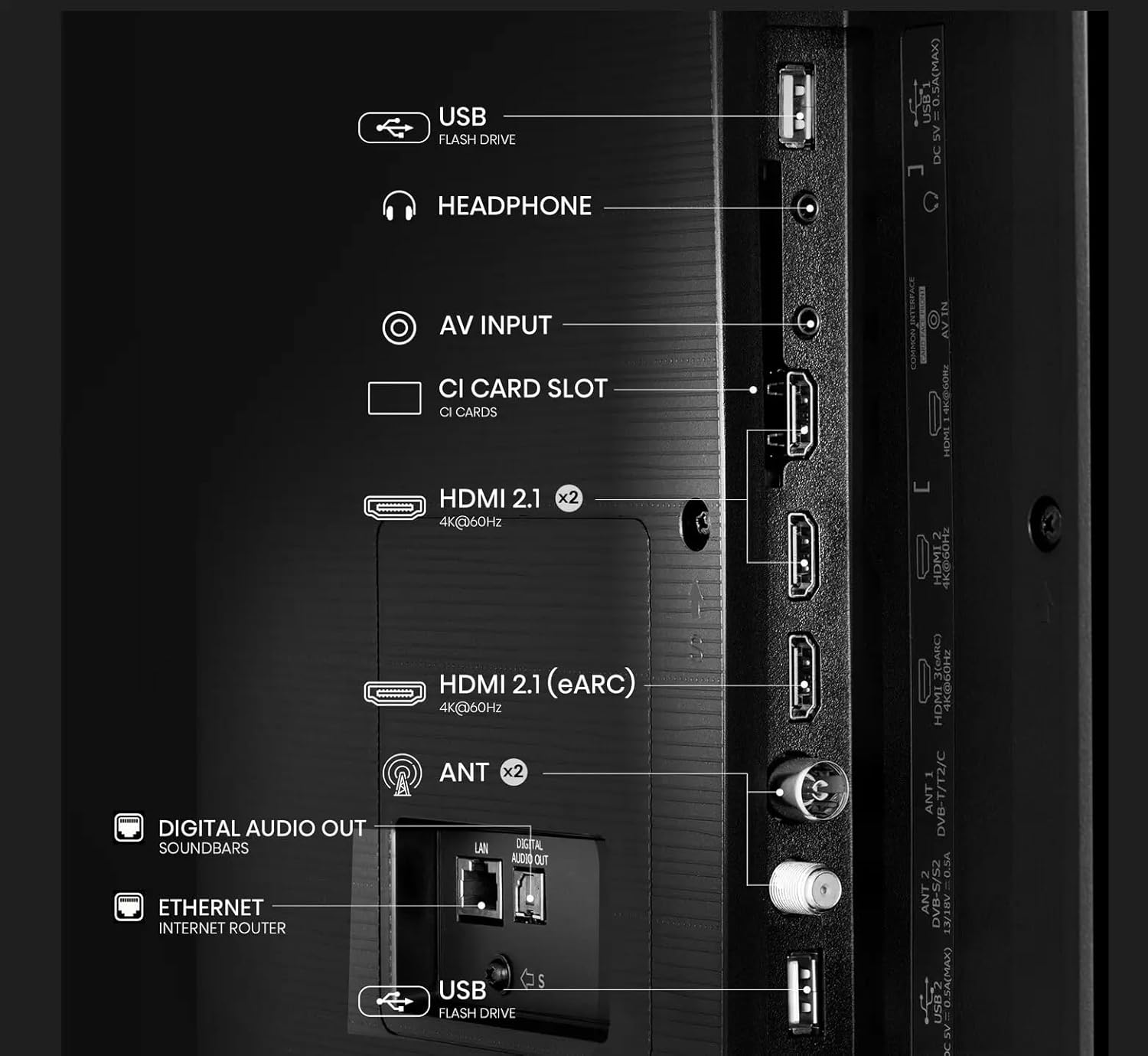 Hisense Smart TV 43 Pouces 43A6N 4K UHD, Dolby Vision, HDR, VIDAA avec Youtube, Netflix, Disney+, Canal +