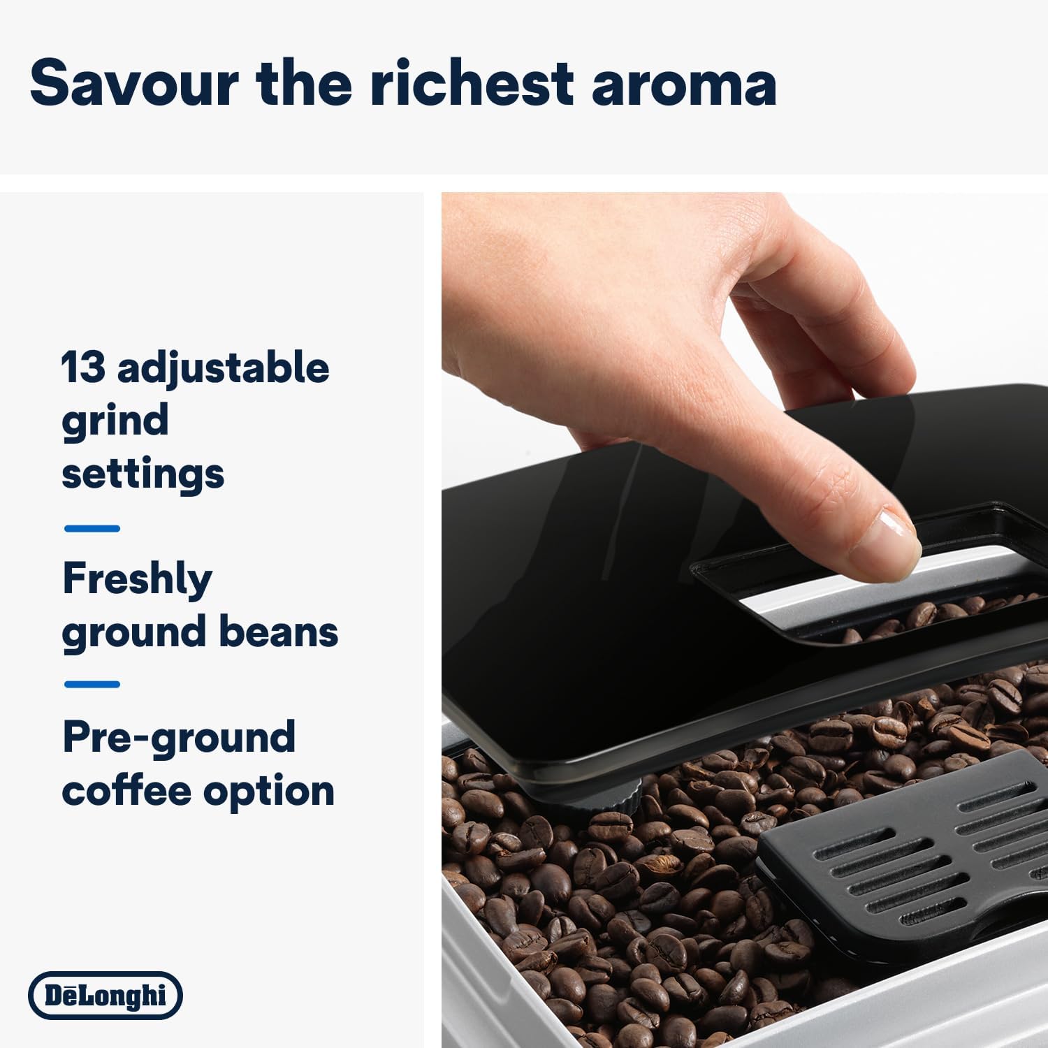 De'Longhi ECAM 22110 SB Cafetière automatique / 1.8L Gris (Import Allemagne)