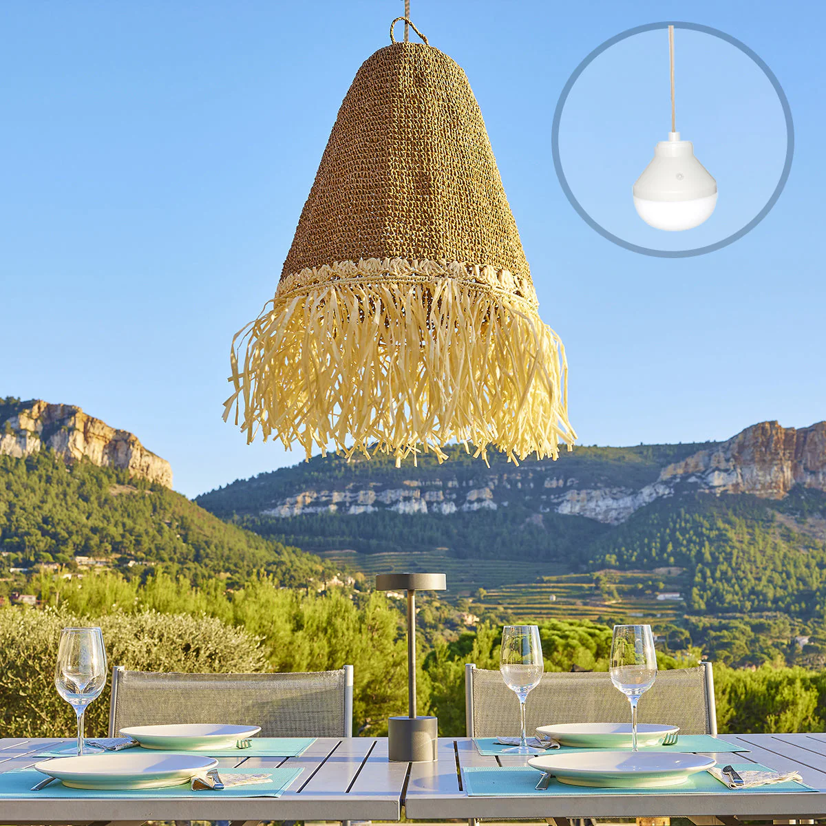 Suspension nomade paloma nomad D40 cm Lumisky