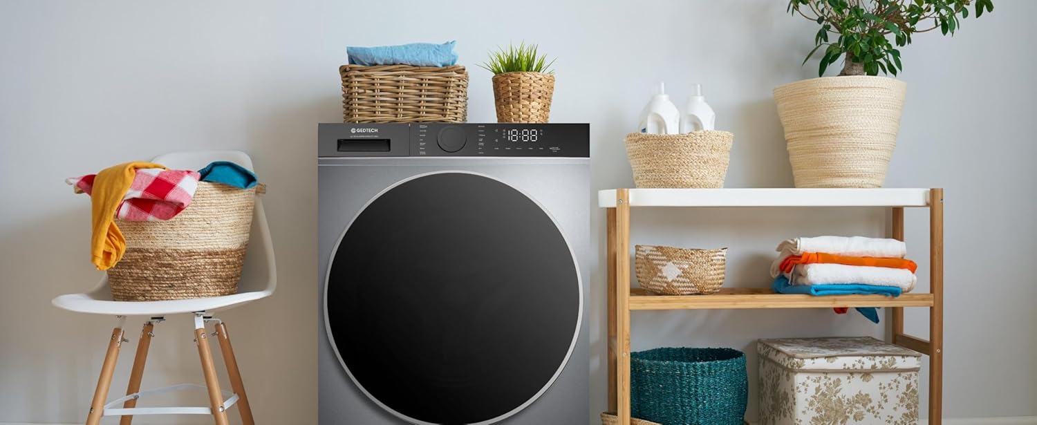 Lave-linge frontal GEDTECH GLL71200WH - 7 Kgs - 1400 tr/mn - 16 programmes - Eco - Intensif - Rapide – Très Faible conso