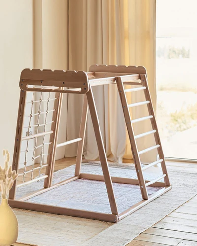 Aire de jeux Intérieur enfant | Jeu Montessori en bois pour Enfants | Escalade 1 an à 5 ans