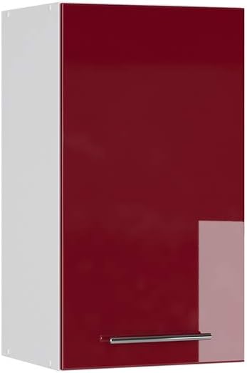 Vicco Meuble pour Four Fame-Line, Blanc Haute Brillance/Blanc, 60 cm avec étagères Ouvertes