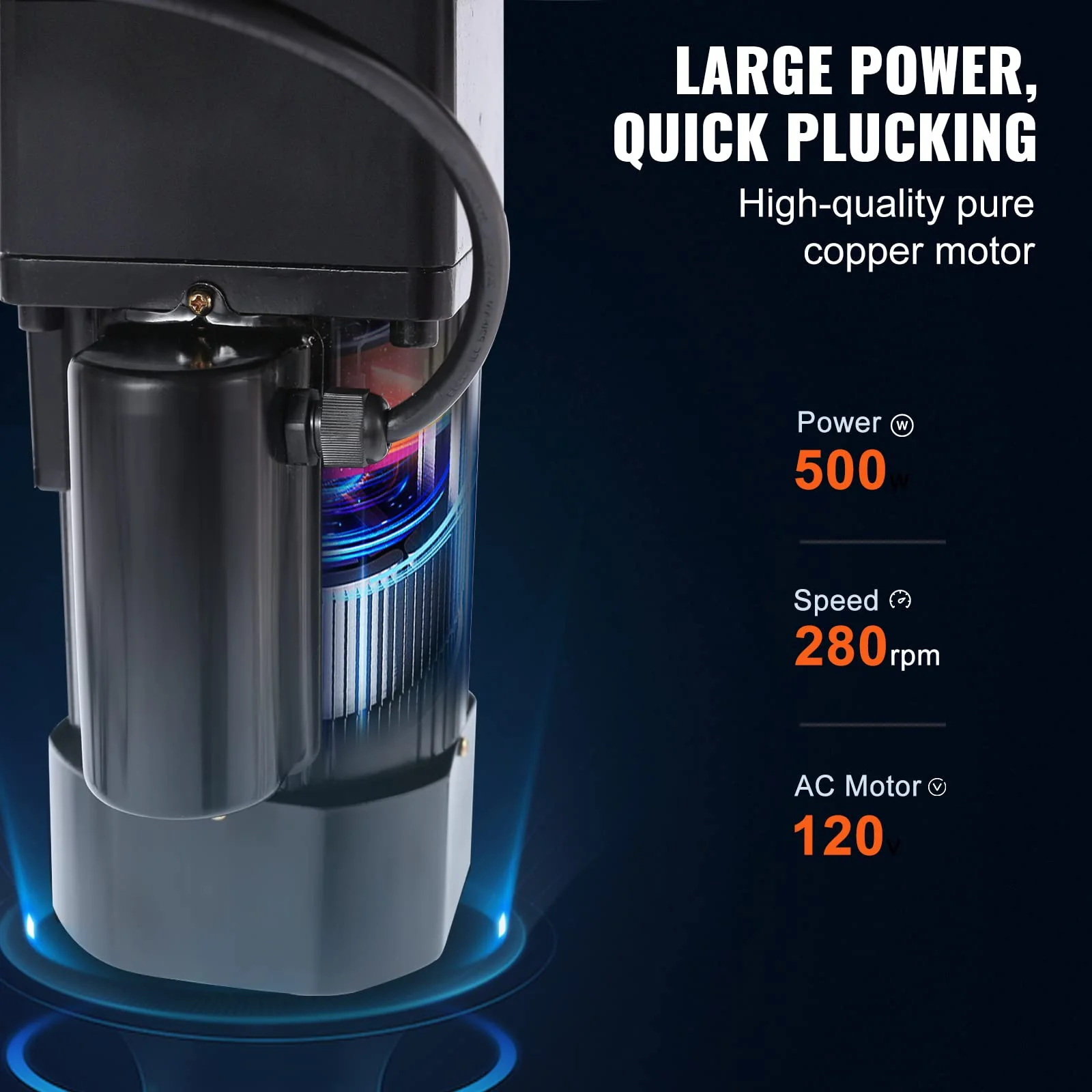 VEVOR 500W Chicken Plucker Machine with 20