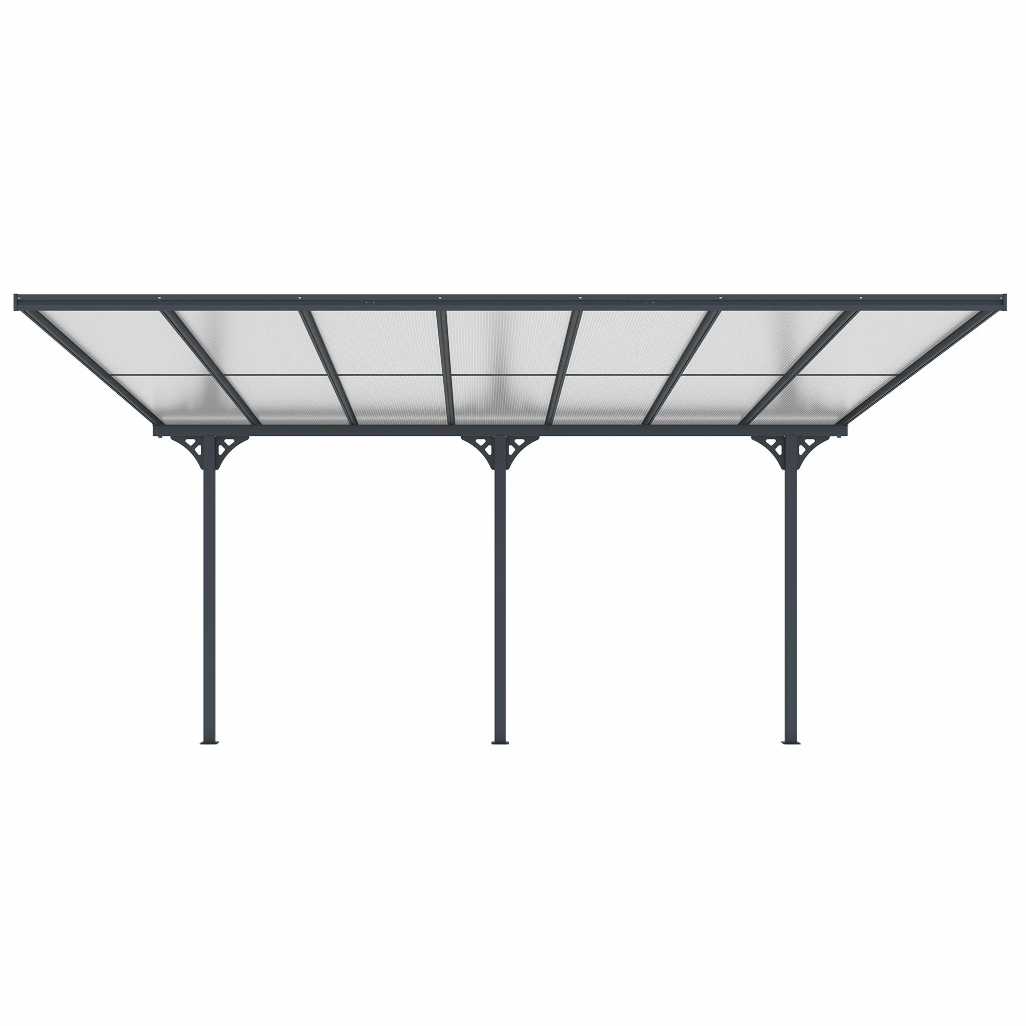Fornorth Terrassenüberdachung 435x300x225-270cm