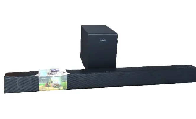 PHILIPS B5306 2.1-Channel Soundbar with Wireless Subwoofer & Roku TV Ready, Black