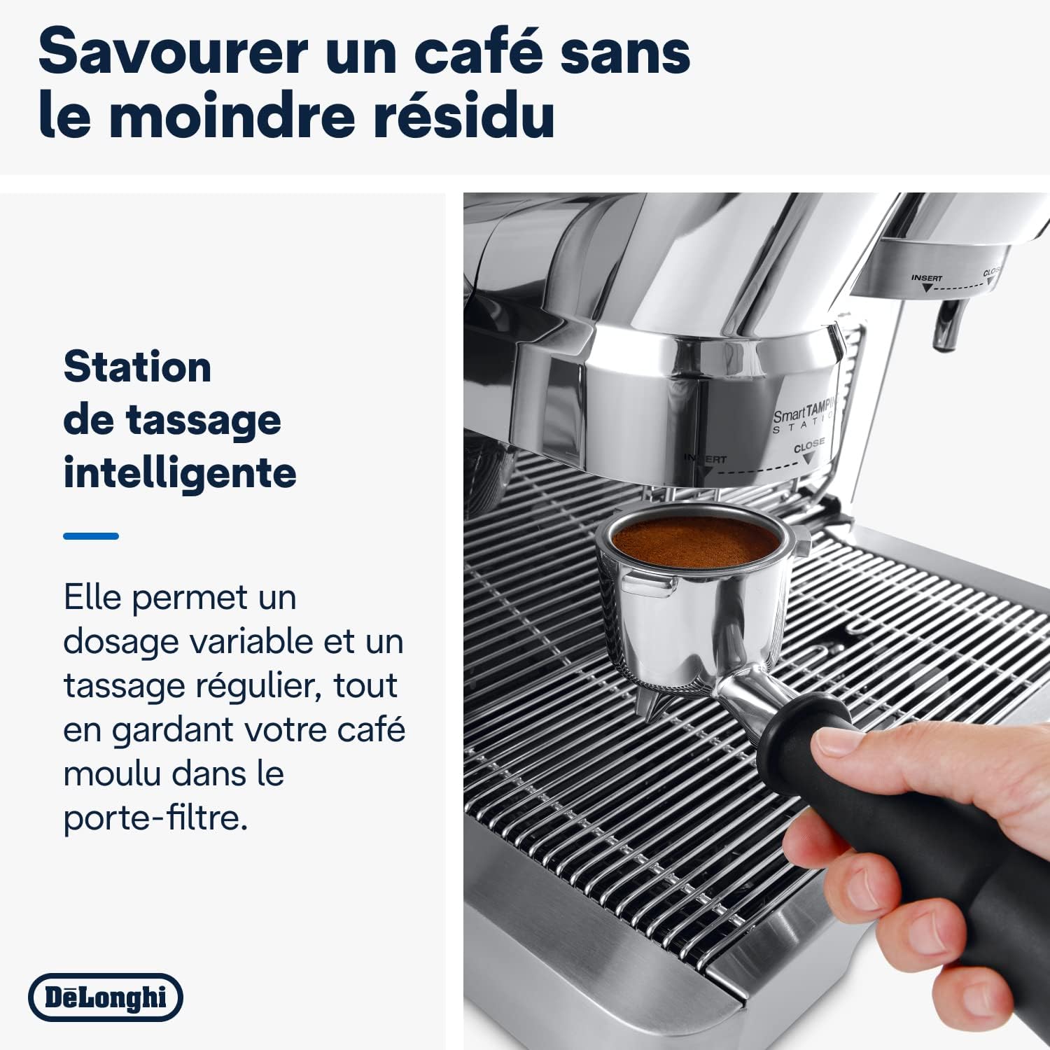 De'Longhi Specialista Prestigio EC9355.M Machine à café, expresso et cappuccino avec pompe, en grains Métallique