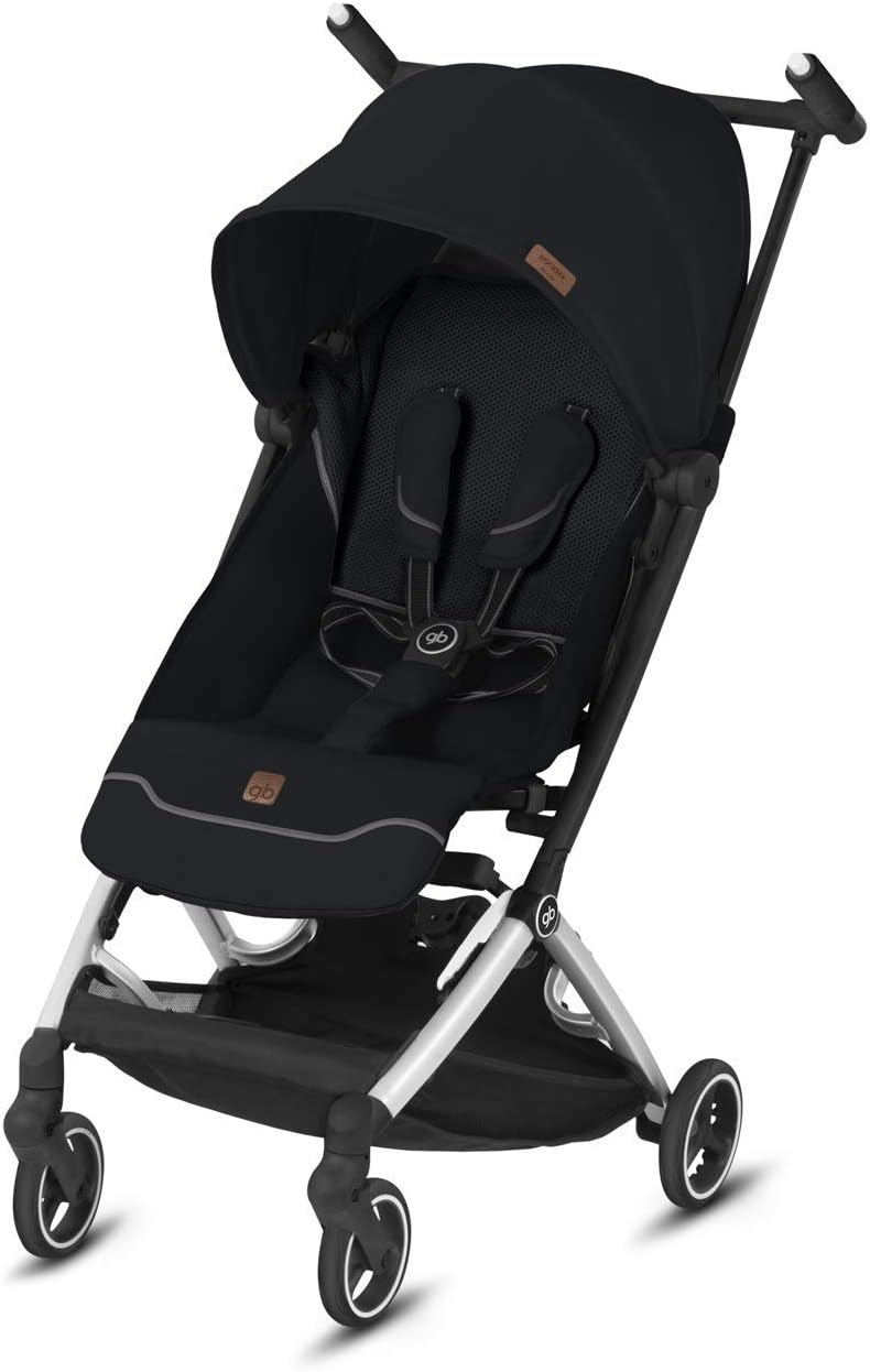 gb Gold Poussette Pockit+ All Terrain, Ultra-compacte, De 6 mois jusqu'à 22 kg (4 ans env.), Velvet Black