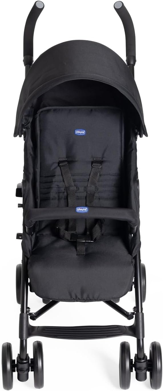 Chicco Echo Poussette Légère et Compact, Inclinable avec Arceau de Protection, Position Landau, Pliage Parapluie, Canopy Ajustable - de la Naissance à 22 Kg - Rouge