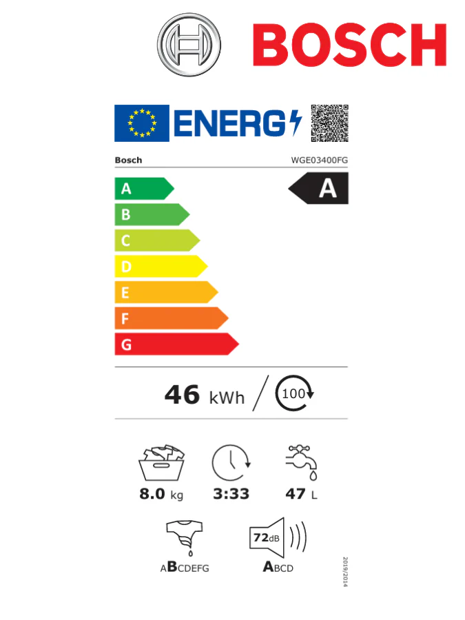Bosch WGE03400FG