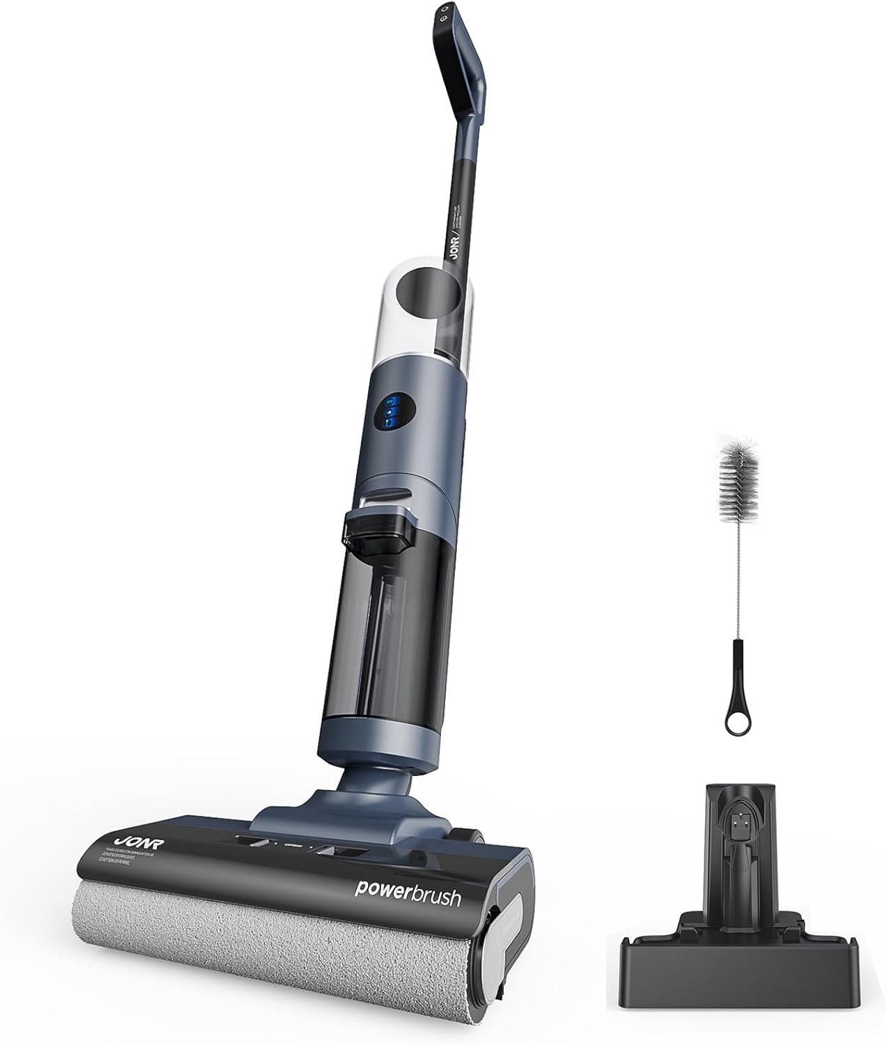 JONR ED12 Aspirateur Laveur sans Fil, Nettoyage des Bords, 30s Autonettoyage Rapide, Léger, Forte Traction, Aspire et Lave en même Temps, pour sols durs