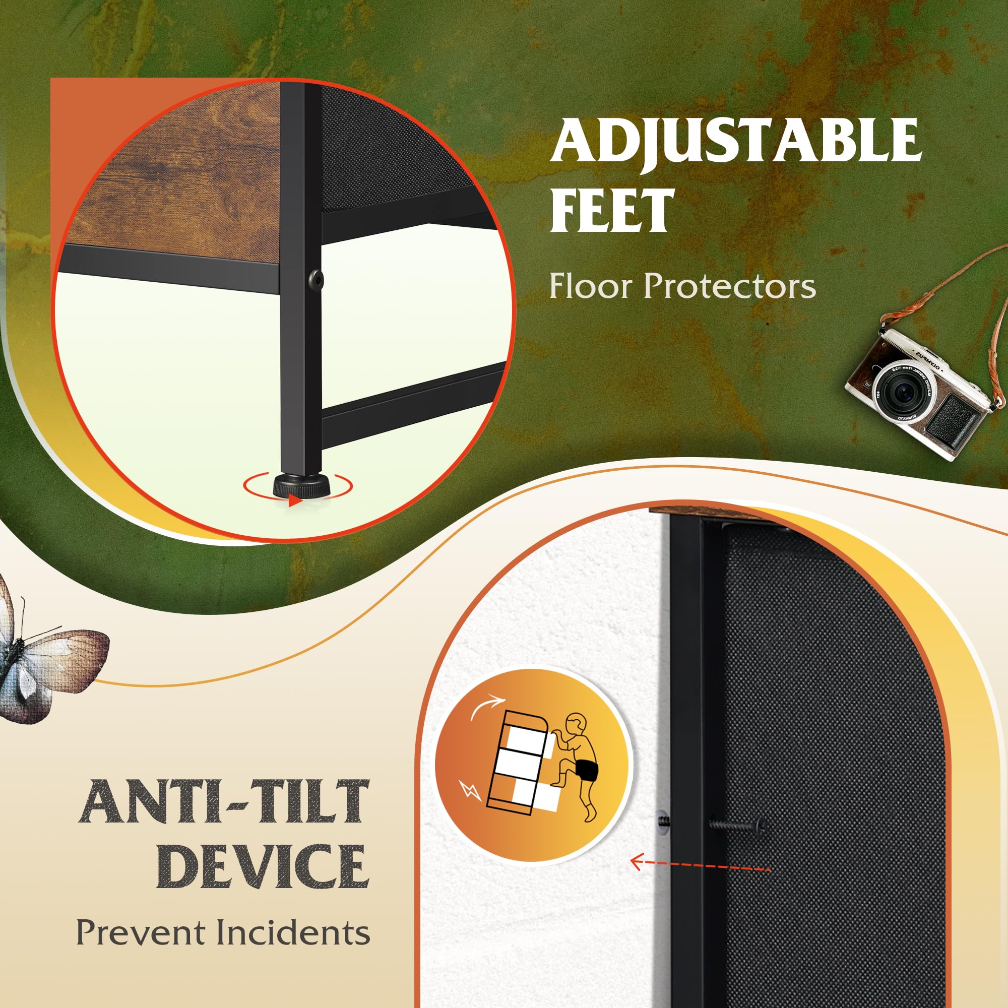 WLIVE Tall Dresser for Bedroom with 12 Drawers