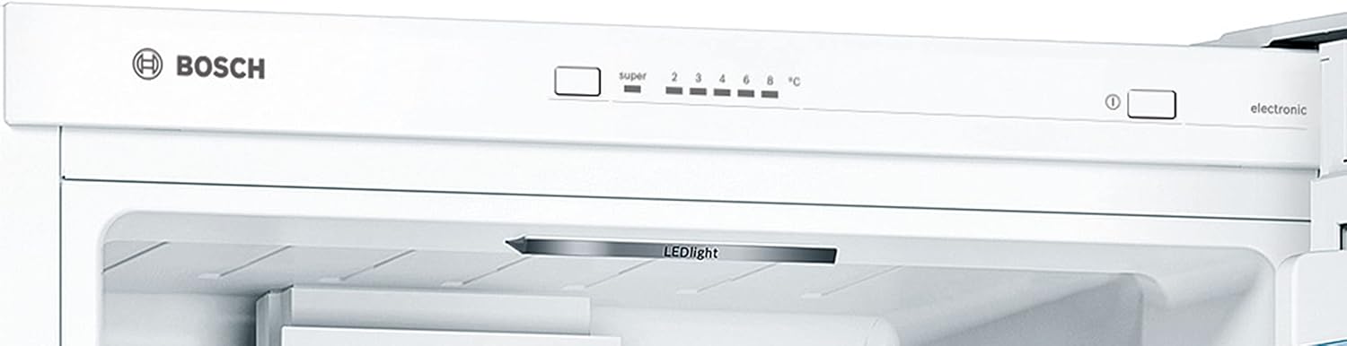 Bosch KGV33VWEAS, Série 4, Réfrigérateur congélateur, Pose libre, 176 x 60 cm, 195 L / 94 L, Blanc