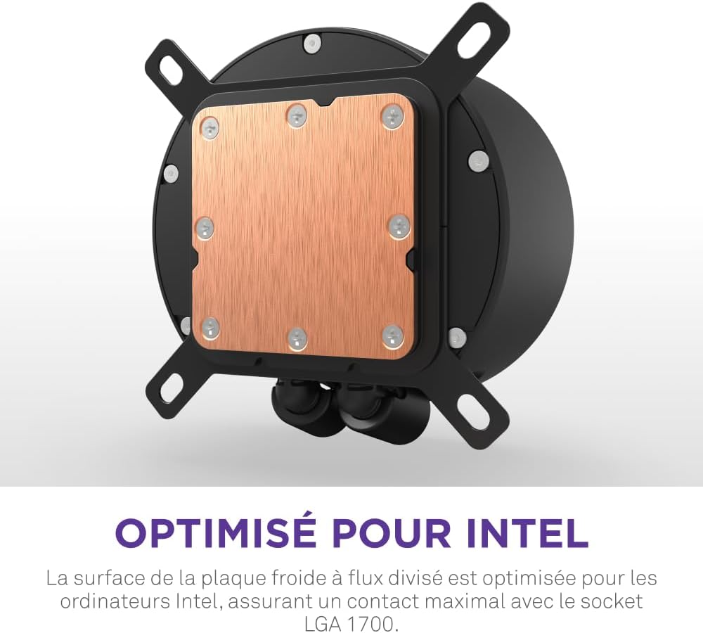 NZXT Kraken Elite 280 RGB - Refroidisseur de liquide CPU AIO - Radiateur 280mm - Ventilateur F280 RGB - IPS LCD 2,72 personnalisable - Turbine Pump - LGA 1700 1200 115X 1851 / AM5 AM4 - Noir