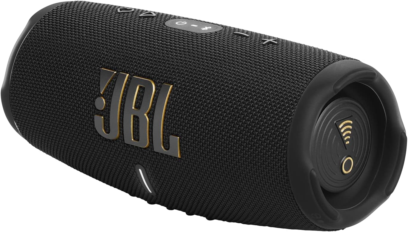 JBL Charge 5 WiFi, Enceinte portable, connexion Bluetooth et WiFi, Son Pro Original JBL, étanche à l'eau et à la poussière, 20h d'autonomie, Noire