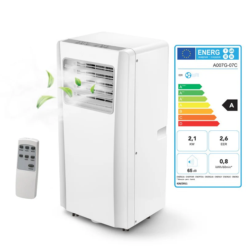 Climatiseur 3 fonctions mobile de 7000 BTU avec poignée R7000 Pullman