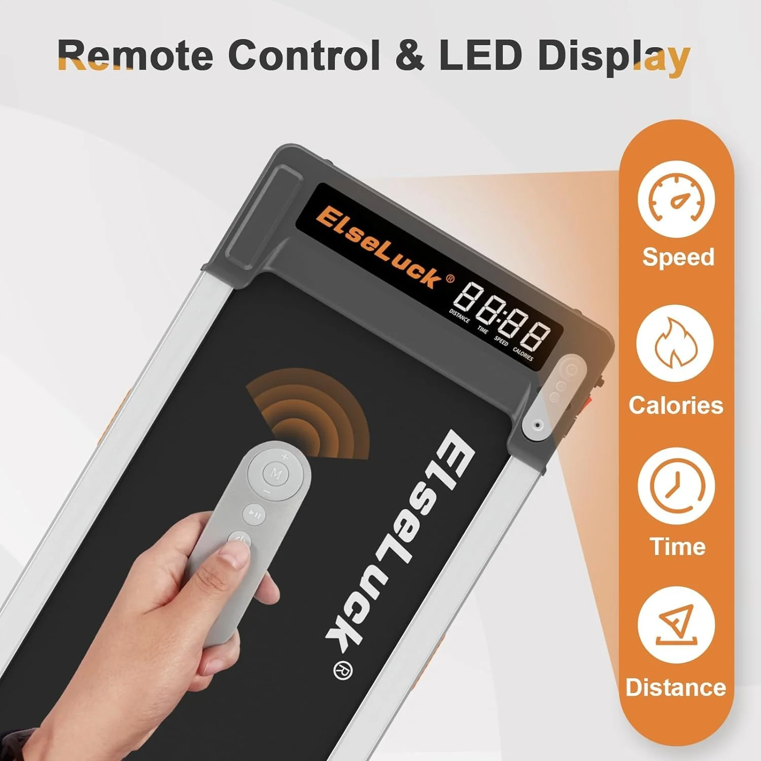 Elseluck Walking Pad, Under Desk Treadmill for Home Office