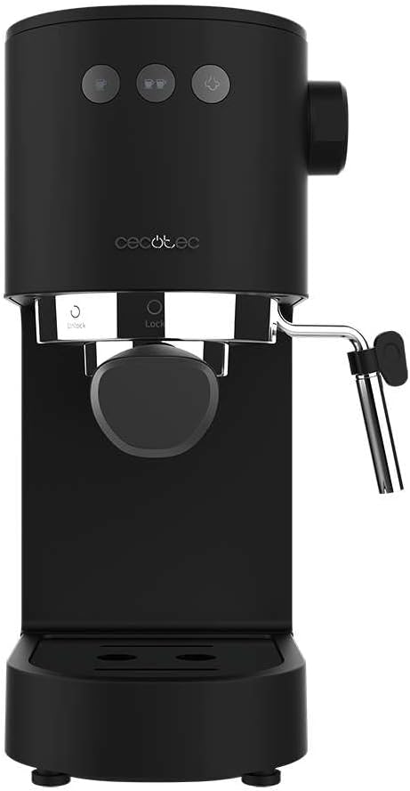 Cecotec semi-automatic espresso machine Power Espresso 20 Steel Pro Latte. 1350 W, Thermoblock, ForceAroma technology with 20 bars, full milk tank, instant cappuccino, cup warmer, double