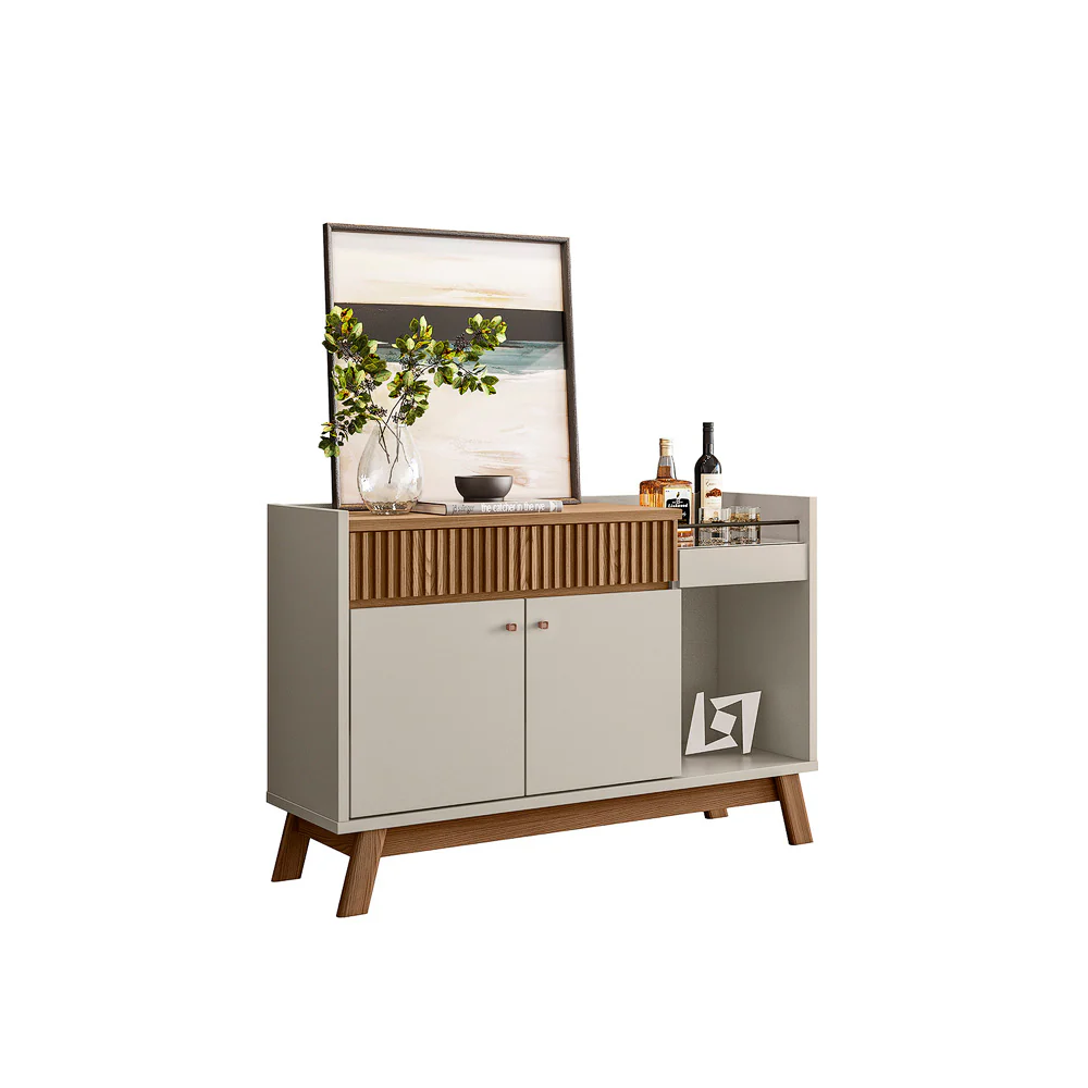 BUFFET TABLE LUCCA ALMOND OFF WHITE