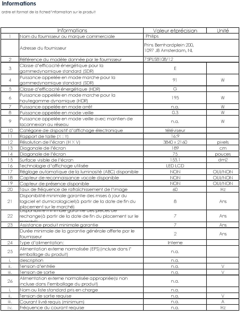 Philips Ambilight 43PUS8109 Smart TV LED 4K - Écran 43 Pouces avec Plate-Forme Pixel Precise Ultra HD, Titan OS et Son Dolby Atmos, Fonctionne avec l’Assistant Vocal Alexa et Google - Chrome satiné