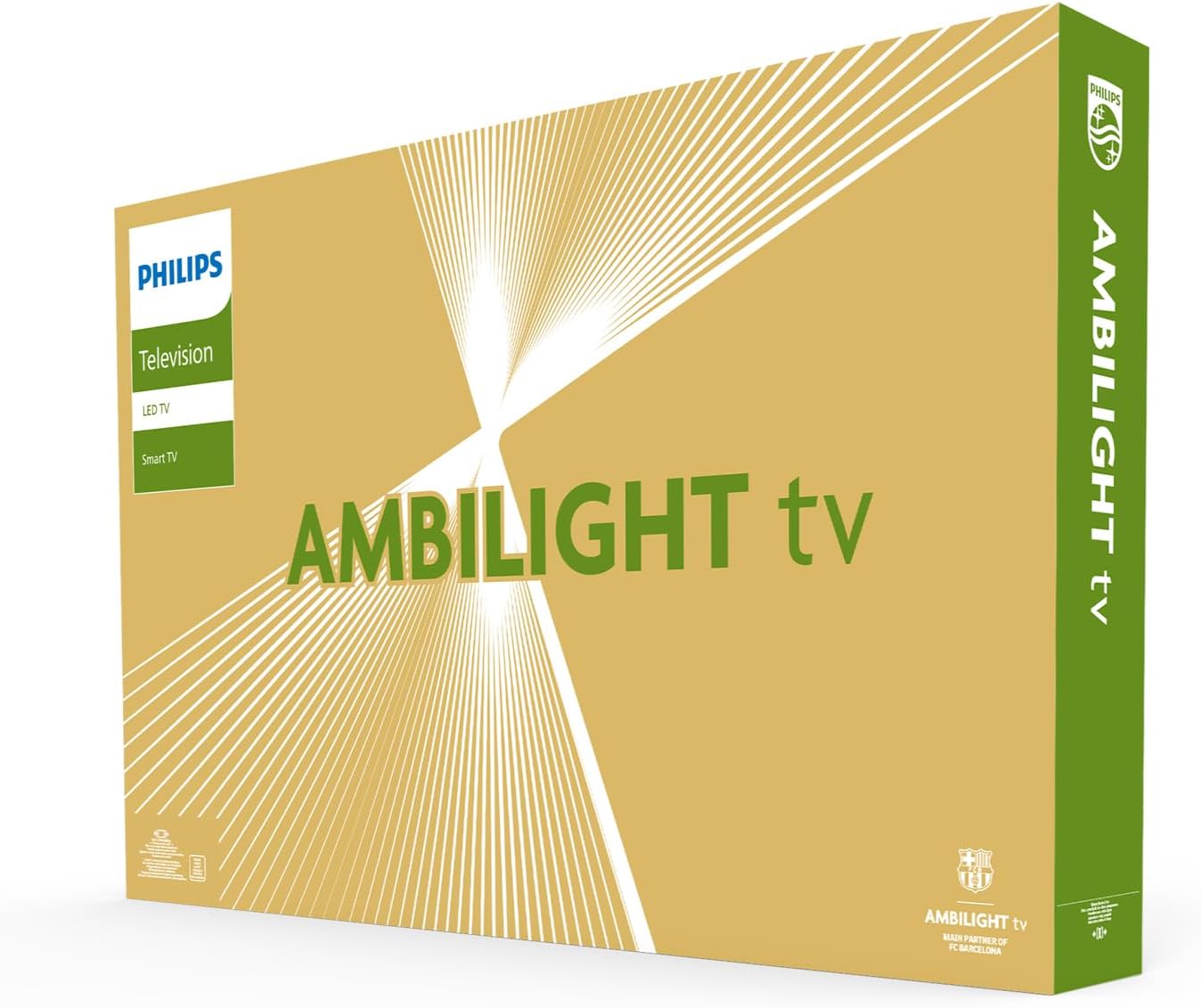 Philips Ambilight 43PUS8109 Smart TV LED 4K - Écran 43 Pouces avec Plate-Forme Pixel Precise Ultra HD, Titan OS et Son Dolby Atmos, Fonctionne avec l’Assistant Vocal Alexa et Google - Chrome satiné