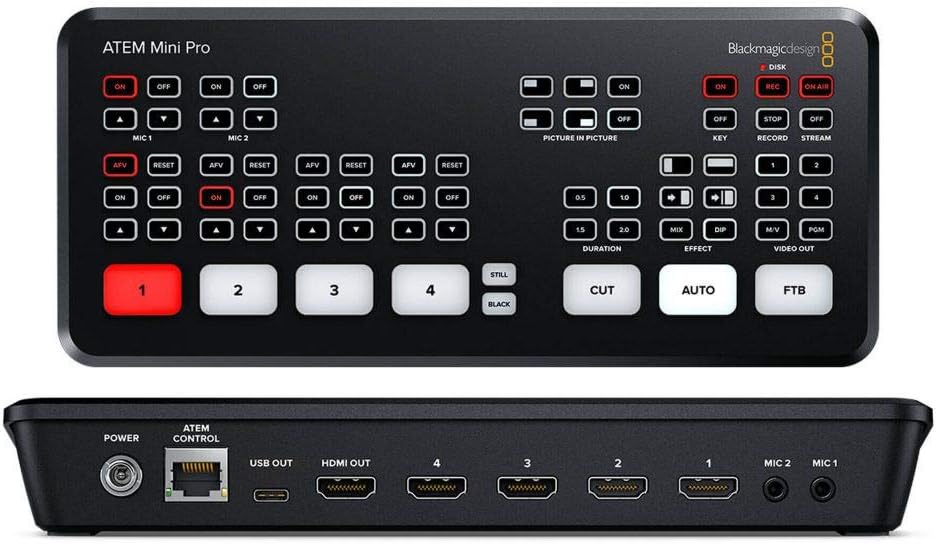 Blackmagic Design ATEM Mini Pro Mixeur vidéo Noir