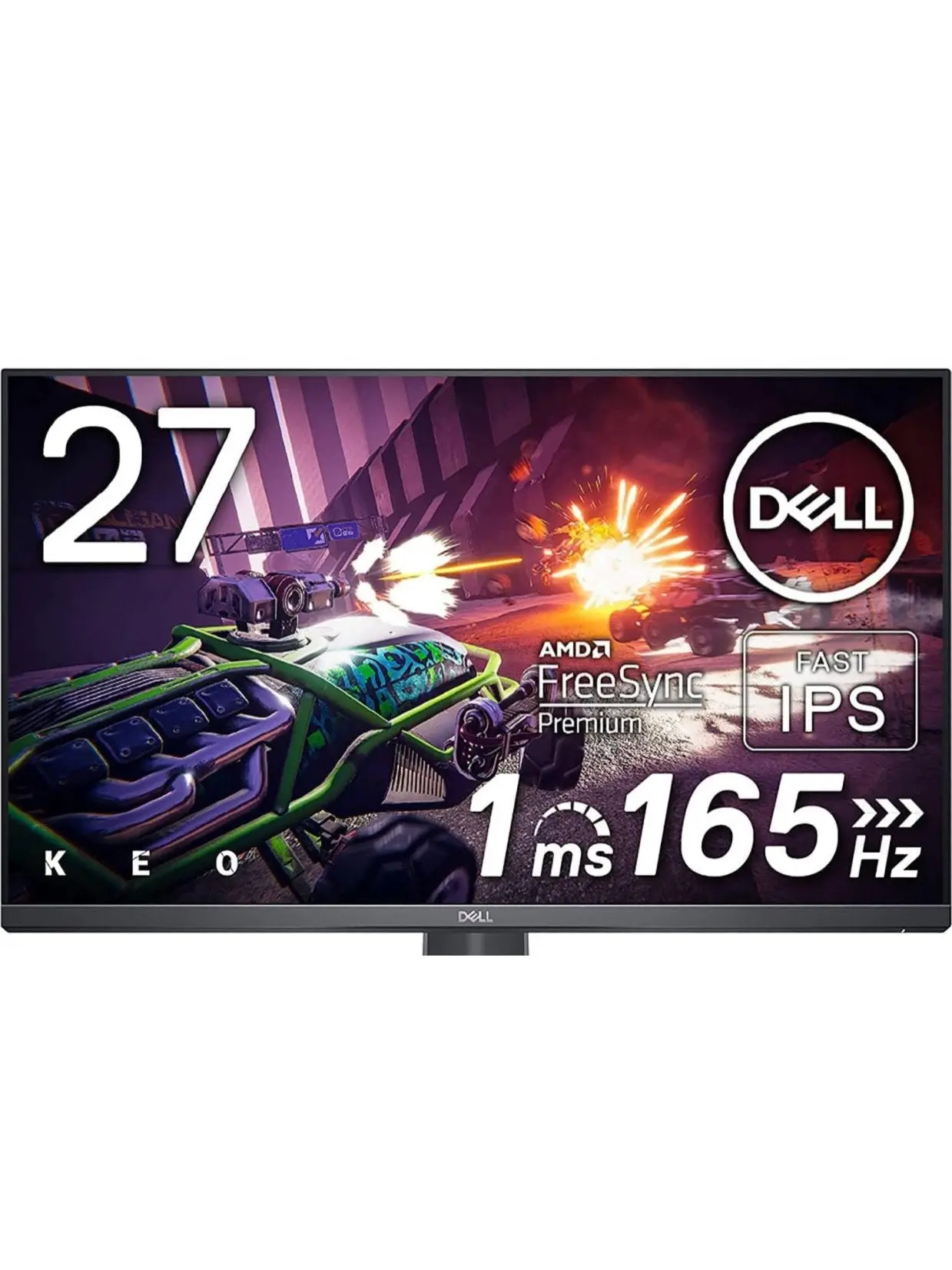 Dell G2722HS IPS 27 Inch 165Hz Gaming Monitor - (FHD) Full HD 1920 x 1080p, LED LCD Display, AMD FreeSync Premium and NVIDIA G-Sync Compatible, HDMI, DisplayPort, Thin Bezel - Black